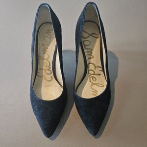 Sam Edelman Dark Suede Pointed Heels